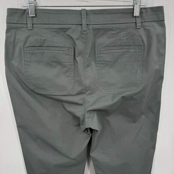 VINCE Gray Classic Coin Pocket Chino Khaki Ankle Pants Size 12 - Picture 4 of 6